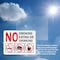 Signmission No Smoking Eating or Drinking with Graphic OSHA ANSI Sign, Vinyl Decal, 14in W x 10in L, 2PK OS-2PACK-MISC-D-1014-L-19502 - alternate 5